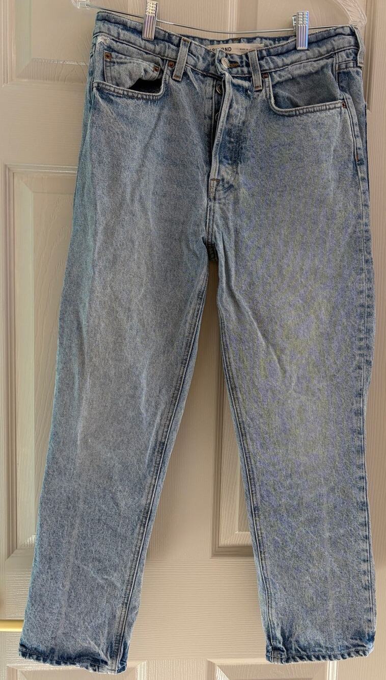 GRLFRND The Karolina High Rise Straight Crop Jeans 29